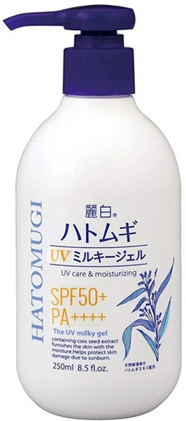 Hatomugi UV Care & Moisturizing SPF50+ PA++++ Milky Gel Sunscreen 250ml