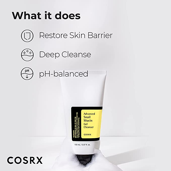 Cosrx Advanced Snail Mucin Power Gel Cleanser 150ml