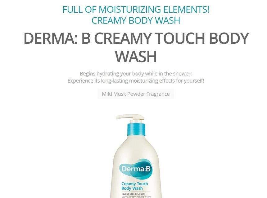 Derma-B Creamy Touch Body Wash 400ml